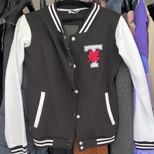 UOFT Varsity Jacket with Red Logo
